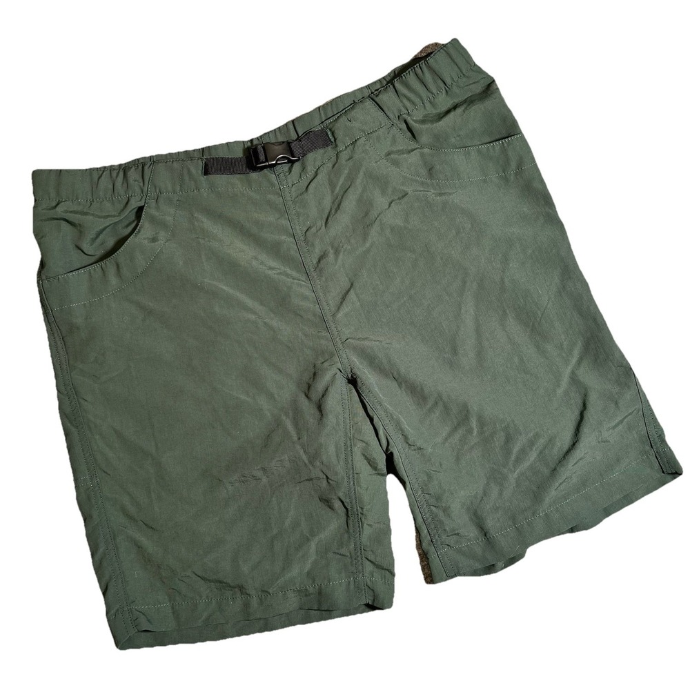 Kavu Shorts Mens XLarge Green Chino Belted Pockets Cotton Hiker Utility